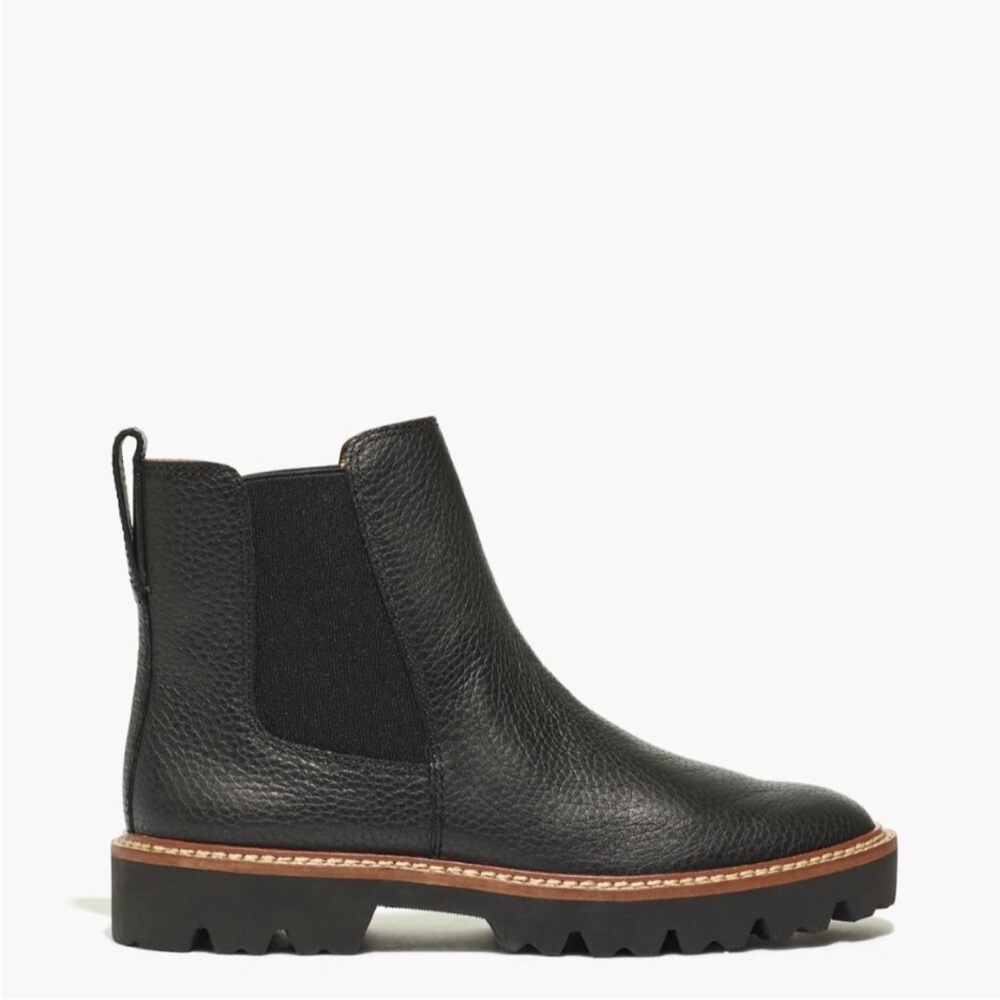 Madewell Citywalk Lugsole Chelsea Boot in Leather